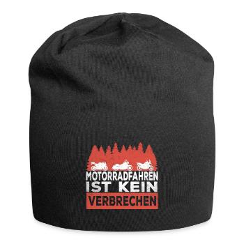 Motorradfahren ist kein Verbrechen Motorrad Fahrer - Jersey-Beanie - Schwarz - Vorne