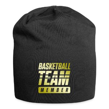 Équipe de basket-ball - Bonnet en jersey - noir - Devant