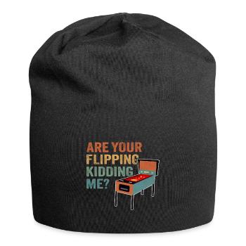Retro Flipperautomaten Vintage Arcade Game Lovers - Jersey-Beanie - Schwarz - Vorne