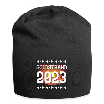 Goldstrand 2023 - Jersey-Beanie - Schwarz - Vorne