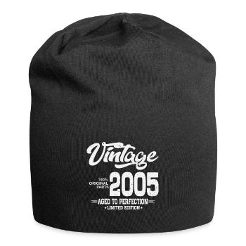 2005 vintage vintage cadeau d’anniversaire rétro - Bonnet en jersey - noir - Devant