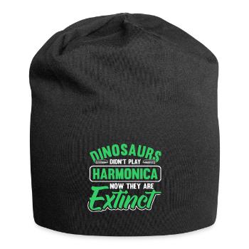 Mundharmonika Mundorgel Mundharmonikaspieler - Jersey-Beanie - Schwarz - Vorne