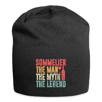 Sommelier the man the myth the legend - Jersey-Beanie - Schwarz - Vorne