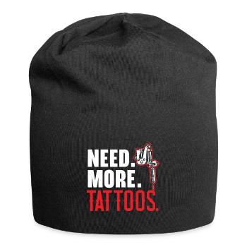 Besoin de plus de tatouages tatouage tatouage t - Bonnet en jersey - noir - Devant