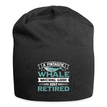 Whale Watching Whale Watching Orca Blue Whale - Jersey Beanie - black - Front