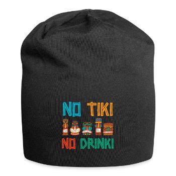 No Tiki no Drinki Hawaiian Luau Party Tik - Bonnet en jersey - noir - Devant