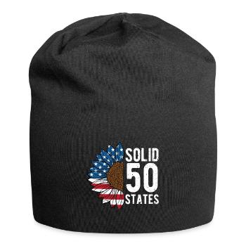 Solid 50 States American Proud USA Confident - Jersey Beanie - black - Front