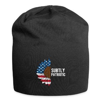 Subtly Patriotic American Proud USA Confident - Jersey Beanie - black - Front