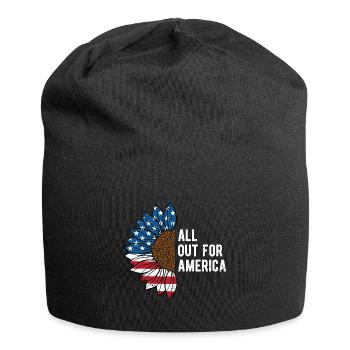 All Out for America 4th of July Independence - Jersey Beanie - black - Front