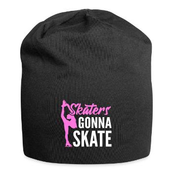 Skaters going to Skate Skater - Jersey Beanie - black - Front
