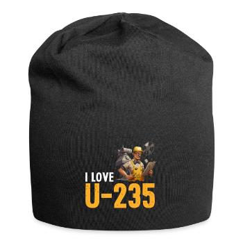 Kernenergie Design für Erneuerbare Kernenergie - Jersey-Beanie - Schwarz - Vorne
