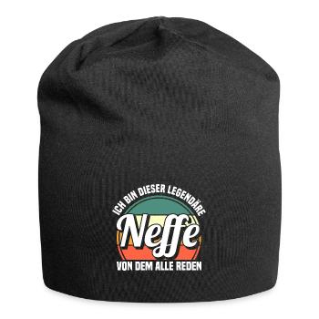 Neffe - Jersey-Beanie - Schwarz - Vorne