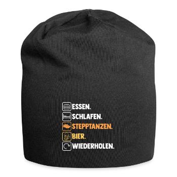 Tänzer Bier Stepptanz - Jersey-Beanie - Schwarz - Vorne