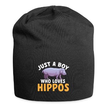 Hippopotame Hippopotame - Bonnet en jersey - noir - Devant
