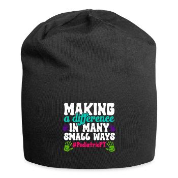 Physiotherapie Kinderphysiotherapeutin - Jersey-Beanie - Schwarz - Vorne