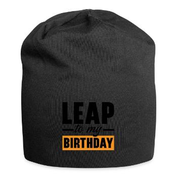 Happy Birthday Leap Year February 29 Leap Day - Jersey Beanie - black - Front