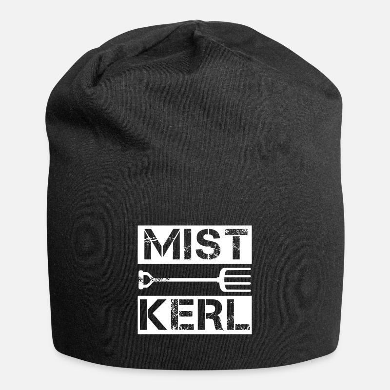 Mistkerl - Jersey-Beanie - Schwarz