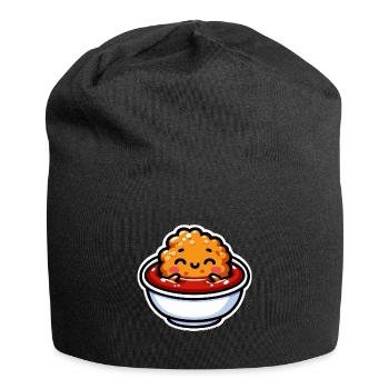 Croquettes De Poulet Drôle Pépites Image - Bonnet en jersey - noir - Devant