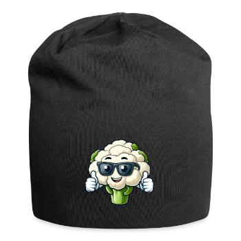 Cool Cauliflower Vegan Thumbs Up Lunettes de soleil - Bonnet en jersey - noir - Devant