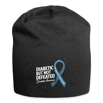 Unstoppable Warrior Diabetes Awareness Ribbon - Jersey Beanie - black - Front