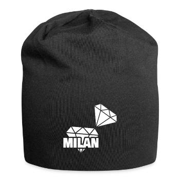 Milan als Kostbar - Jersey-Beanie - Schwarz - Vorne