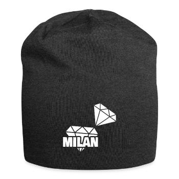 Milan comme précieuse - Bonnet en jersey - charbon - Devant