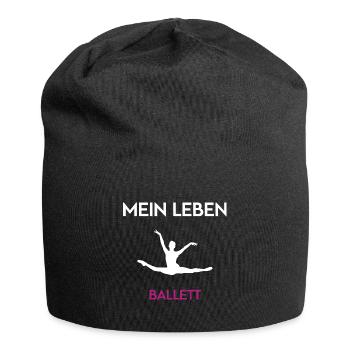 Ballett Mein Leben Ballettliebhaber Balletttänzer - Jersey-Beanie - Schwarz - Vorne
