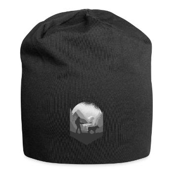Sports canins et promenades canines en montagne - Bonnet en jersey - noir - Devant