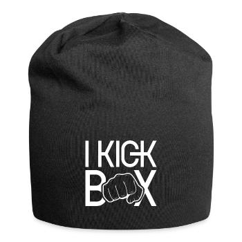 Ich Kickboxe Kickboxer Kickboxen Kickboxing - Jersey-Beanie - Schwarz - Vorne
