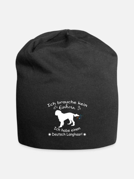 Deutsch Langhaar Hund - Deutsch Langhaar - Jersey-Beanie - Schwarz