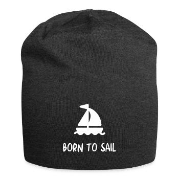 Sailing Sail Boat Water sports crew cruise - Jersey Beanie - charcoal grey - Front
