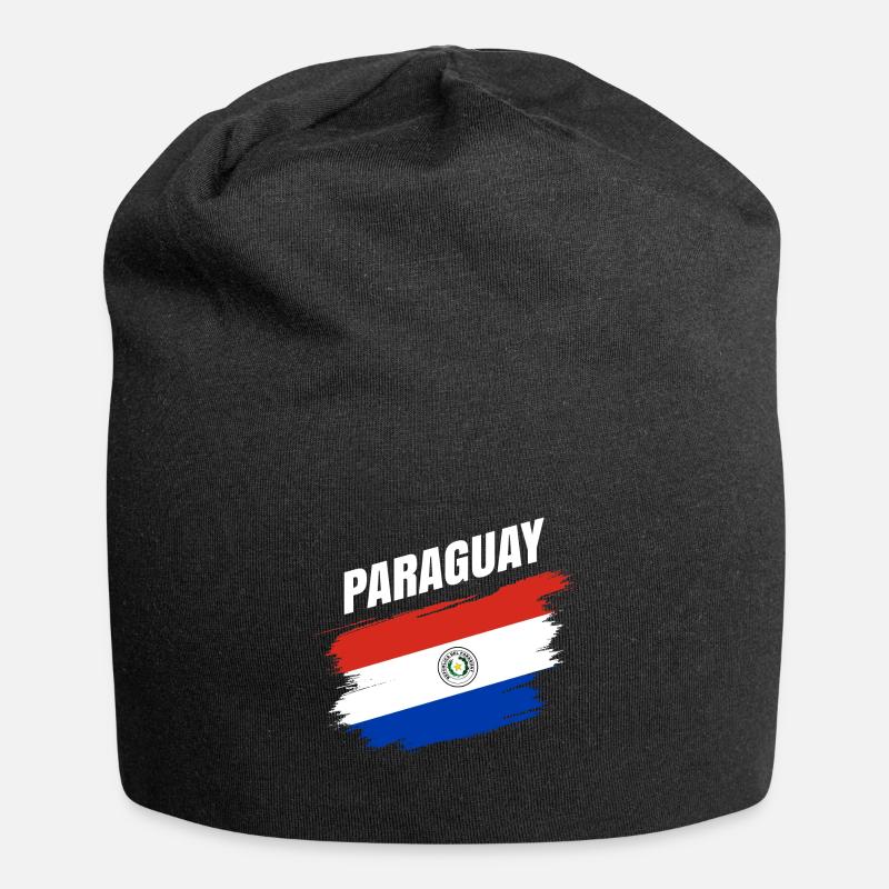 Paraguay Amerika Reisen Geschenkidee - Jersey-Beanie - Schwarz