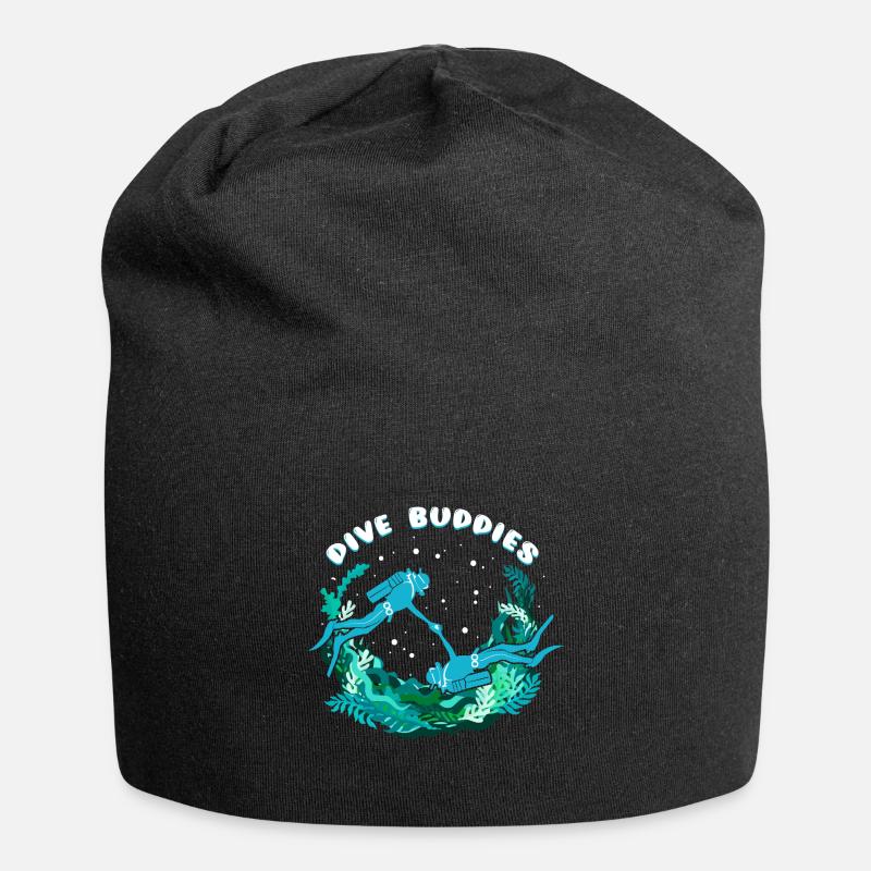 Dive Buddies - Jersey-Beanie - Schwarz