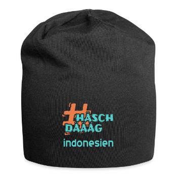 indonesien - Jersey-Beanie - Schwarz - Vorne
