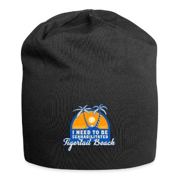 I Need To Be Seahabilitated Tigertail Beach - Jersey-Beanie - Schwarz - Vorne