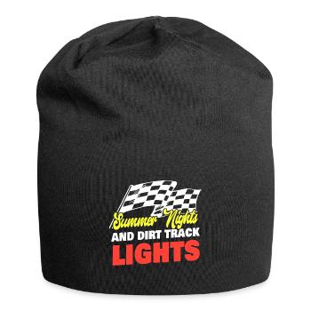 Summer Nights And Dirt Track Lights Track Racing - Jersey Beanie - black - Front