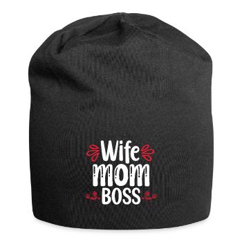 Mama Muttertag Geschenkidee Schwanger - Jersey-Beanie - Schwarz - Vorne