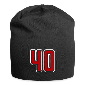 Symbole de 40 chiffres - Bonnet en jersey - noir - Devant