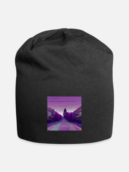 Nostalgia Nostalgie - Jersey-Beanie - Schwarz