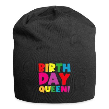 Daughter Birthday Birthday Queen! Girl - Jersey Beanie - black - Front