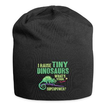 Herpétologiste des reptiles lézards caméléons - Bonnet en jersey - noir - Devant