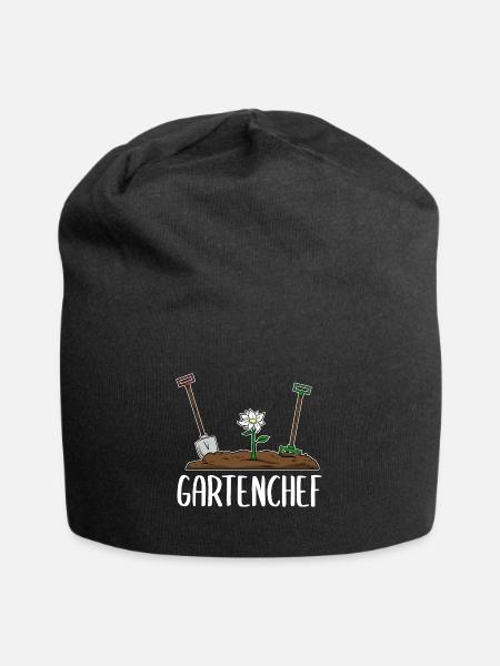 Gartenchef Gärtner Gartenarbeit - Jersey-Beanie - Schwarz