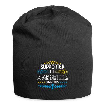 supporteur de Marseille. OM marseille - Bonnet en jersey - noir - Devant