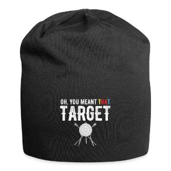 Bogenschießen Archery - Jersey-Beanie - Schwarz - Vorne