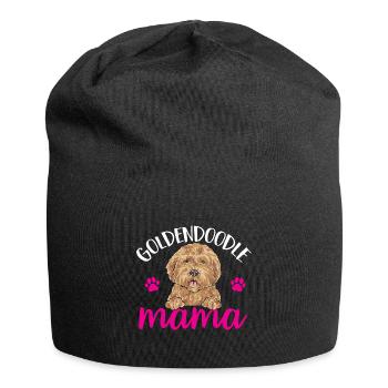 Goldendoodle Doodle Dog - Jersey Beanie - black - Front