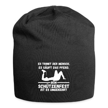 Schützenverein Bier Schützenfest - Jersey-Beanie - Schwarz - Vorne