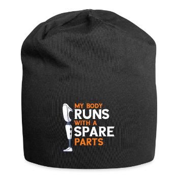 Artificial Limb Design for Prosthetic Leg - Jersey Beanie - black - Front