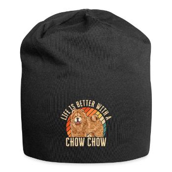 Chow Chow Chien - Bonnet en jersey - noir - Devant