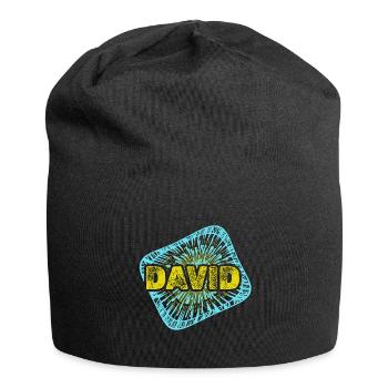 Hobby David - Jersey-Beanie - Schwarz - Vorne