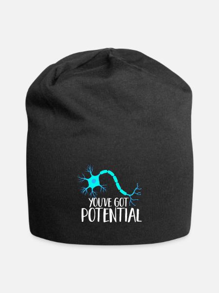 Neurologie Krankenschwester Gehirn Neurologin - Jersey-Beanie - Schwarz